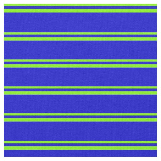 Green & Blue Colored Striped Pattern Fabric