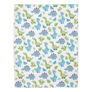 Green BLUE Dinosaur Pattern kids bedroom Duvet Cover