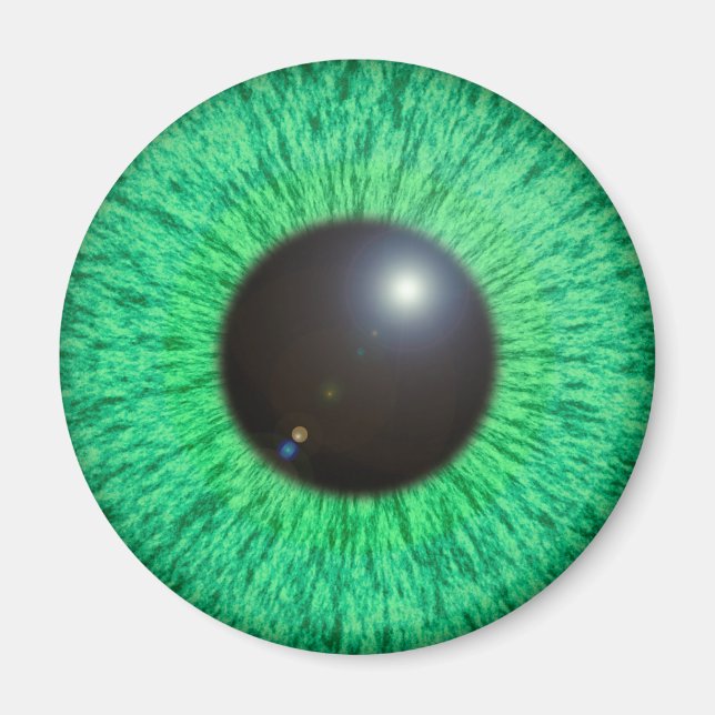 Green Blue Eye With Flare Magnet (Front)