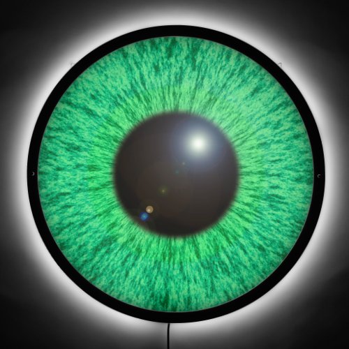 Green Blue Eye With Flare Sticker LED Sign