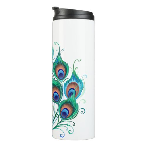 Green Blue Feather Best Mom Ever Thermal Tumbler