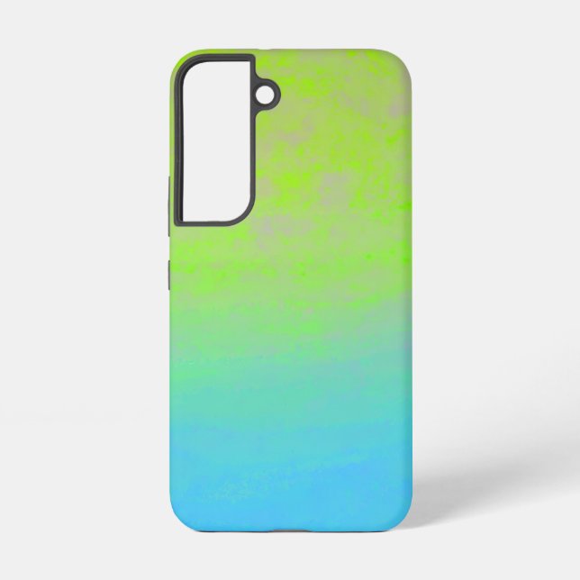 Green Blue Gradient Minimal Samsung Galaxy Case (Back)