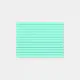 Green Blue lined Post-it Notes | Zazzle