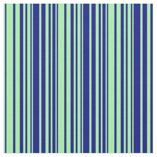 Green & Blue Lined/Striped Pattern Fabric