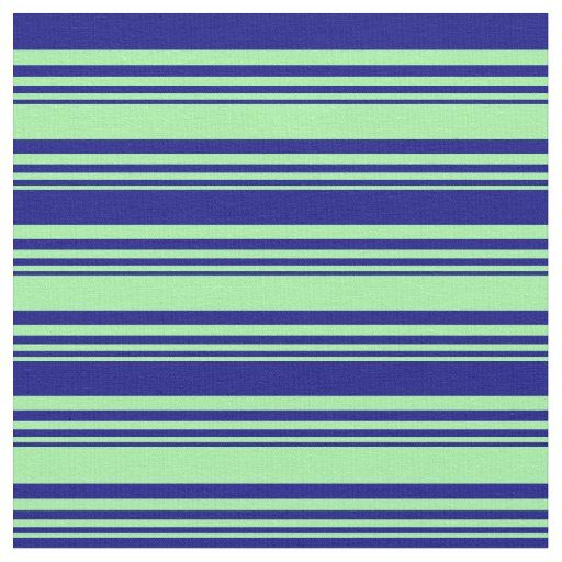Green & Blue Lines Fabric