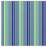 [ Thumbnail: Green & Blue Lines Fabric ]