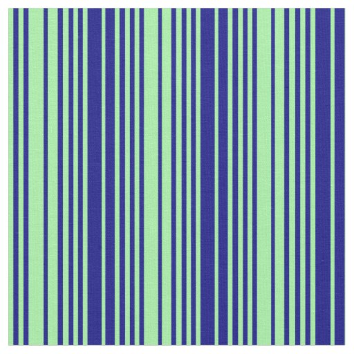 Green & Blue Lines Fabric