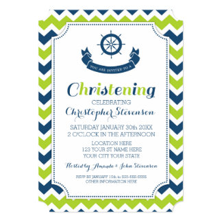 Nautical Themed Baptism Invitations 6