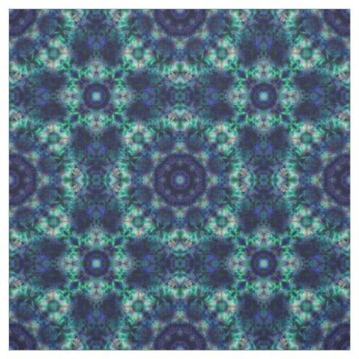 Green blue  ornament fabric