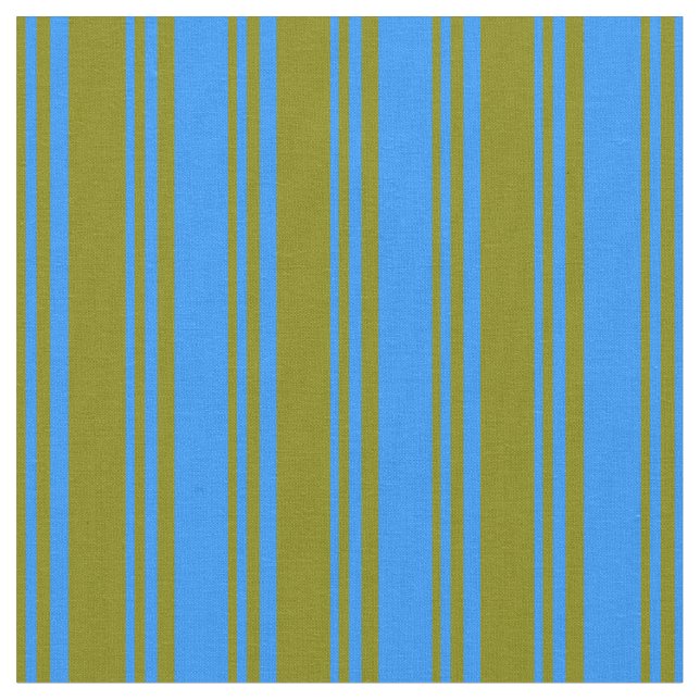 Green & Blue Pattern Fabric (Close Up)