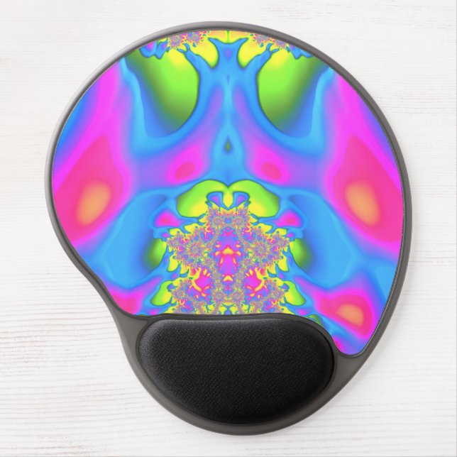 Green Blue Pink Gel  Mouse Pad (Front)