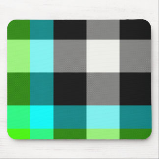 Green/Blue Plaid Mousepad