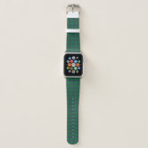 Green Blue Plaid Apple Watch Band Zazzle