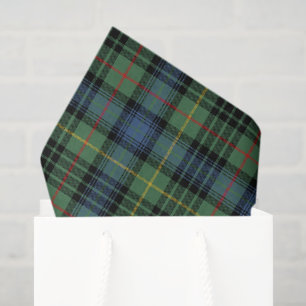 Green & Blue Plaid Tissue Paper
