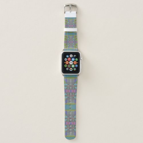 Green Blue Purple Geometric Apple Watch Band