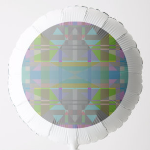 Green Blue Purple Geometric Balloon