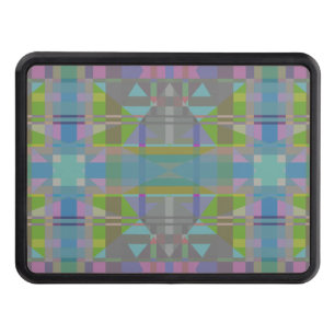 Green Blue Purple Geometric Hitch Cover