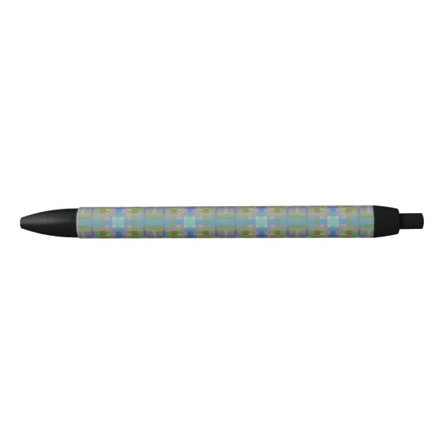 Green Blue Purple Geometric Pen (Front)