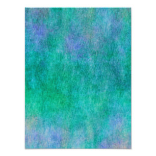 Green Blue Purple Watercolor Background Photo Print