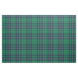 Green Blue Scottish Tartan Plaid Pattern Fabric