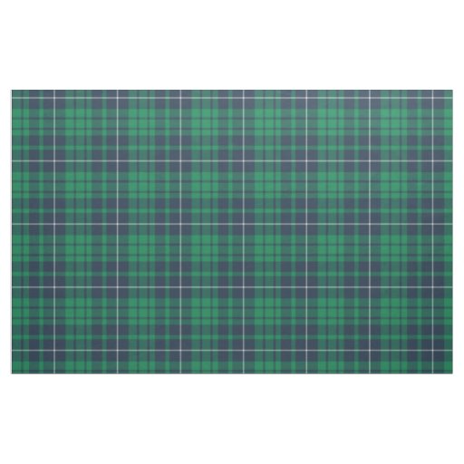 Green Blue Scottish Tartan Plaid Pattern Fabric