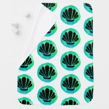 Green Blue Shell Pattern