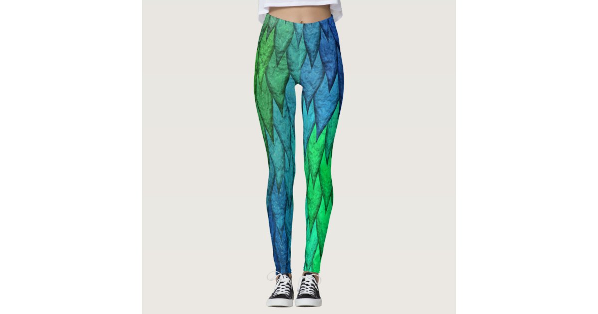 Ornate Green Grinch Pattern Leggings