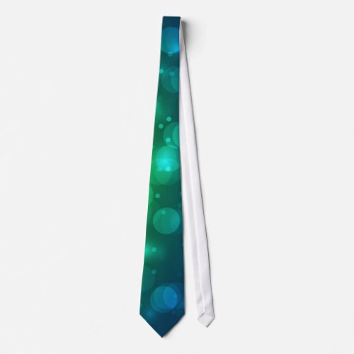 Green  Blue Sparkles Light Design Neck Tie