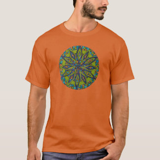 Green/Blue Starburst Mandala T-shirt