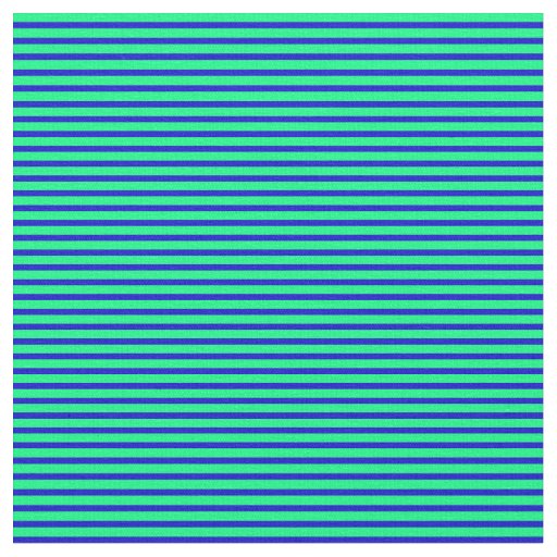Green & Blue Striped/Lined Pattern Fabric