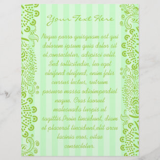 Green Blue Striped Swirled Flyer