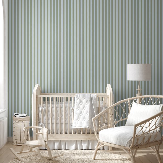 green/blue striped  wallpaper  (Kids)