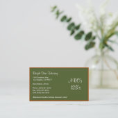 Green Board Basics Business Card (Standing Front)