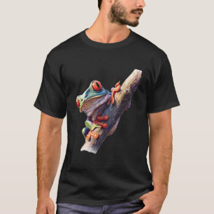 Green Body Tree Frog Rainforest Amphibian Red Eyed T-Shirt