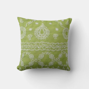 Green Bohemian Pillow
