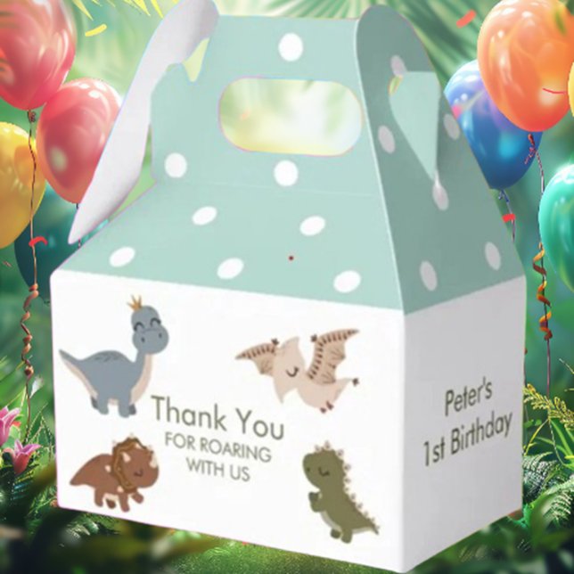 green boho dinosaur  favor boxes (Perfect for parties, this vibrant centerpiece will amaze guests and create unforgettable memories. )