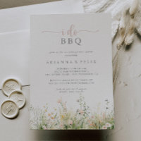 Green Boho Wildflower I Do BBQ Engagement Party 