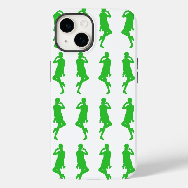 Green Bold Mod GoGo Girls Case-Mate iPhone Case (Back)