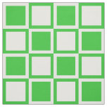 Green Bold Mod Squares ~ large scale Fabric