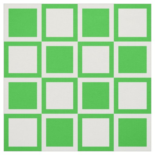 Green Bold Mod Squares ~ large scale Fabric