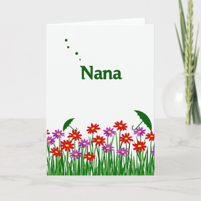 Green Bold Mothers Love Card (Front)