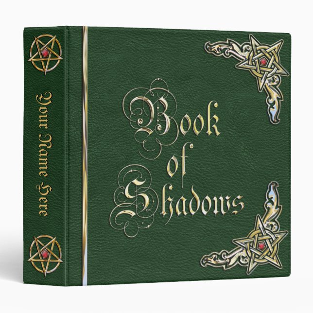 Green Book of Shadows Binder (Front/Spine)
