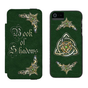 Green Book of Shadows Wallet Case For iPhone SE/5/5s