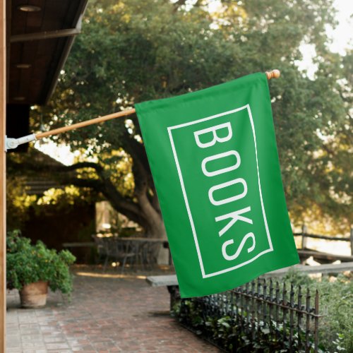 GREEN BOOKS SIGN FLAG