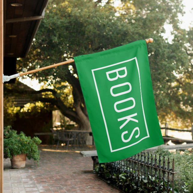 GREEN BOOKS SIGN FLAG (In SItu)