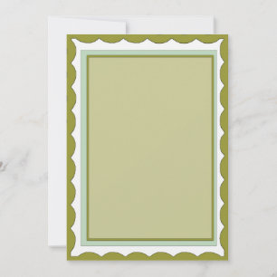 Green Border Invite Card