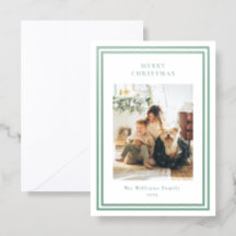 Green Border Modern Minimal Christmas