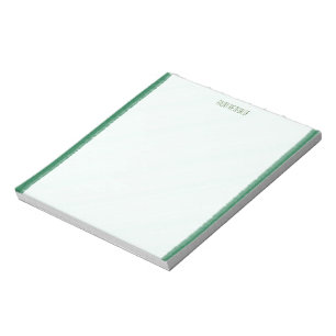 Green Borders Notepad