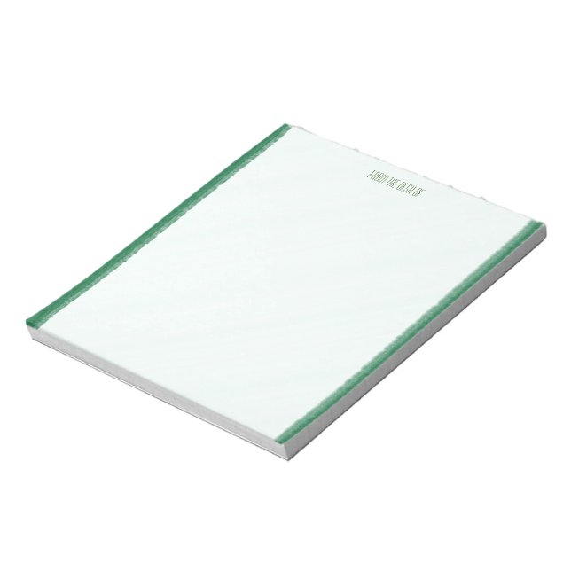 Green Borders Notepad (Rotated)