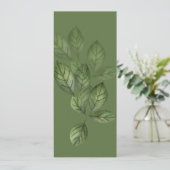 Green Botanical Book Mark (Standing Front)